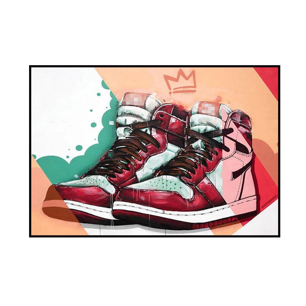 Canvanation 40X60CM Affiche Street Art Nike Air Jordan King