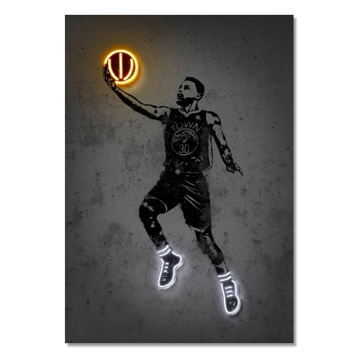 Canvanation Style 11 / 20X30cm Affiche Neon Joueurs De Foot