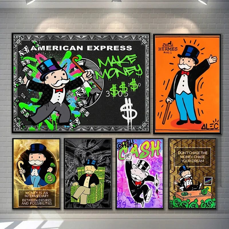 Canvanation Affiche Moderne Monopoly Alec Pop Art
