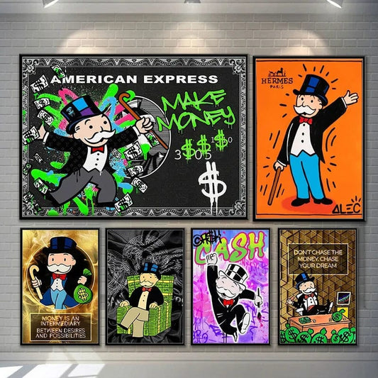 Canvanation Affiche Moderne Monopoly Alec Pop Art