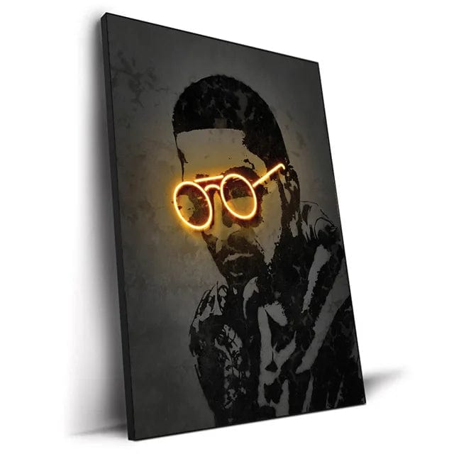 Canvanation L / 20x30cm Affiche Abstrait Neon Rap Star
