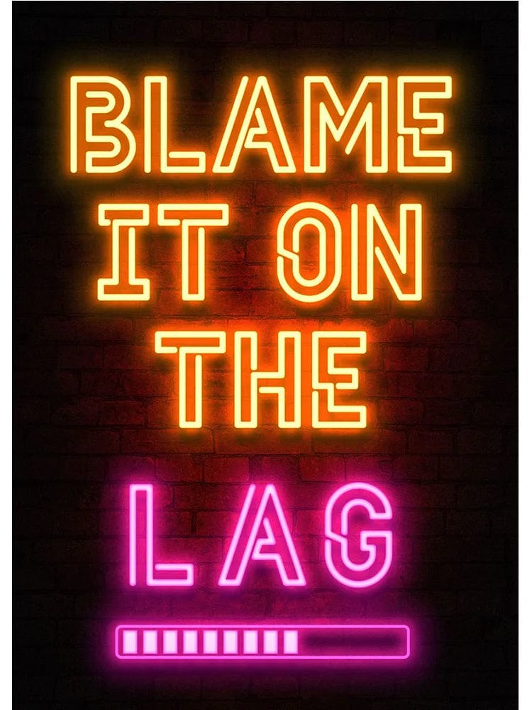 Canvanation L / 20x30cm Affiche Neon Art Gaming Zone