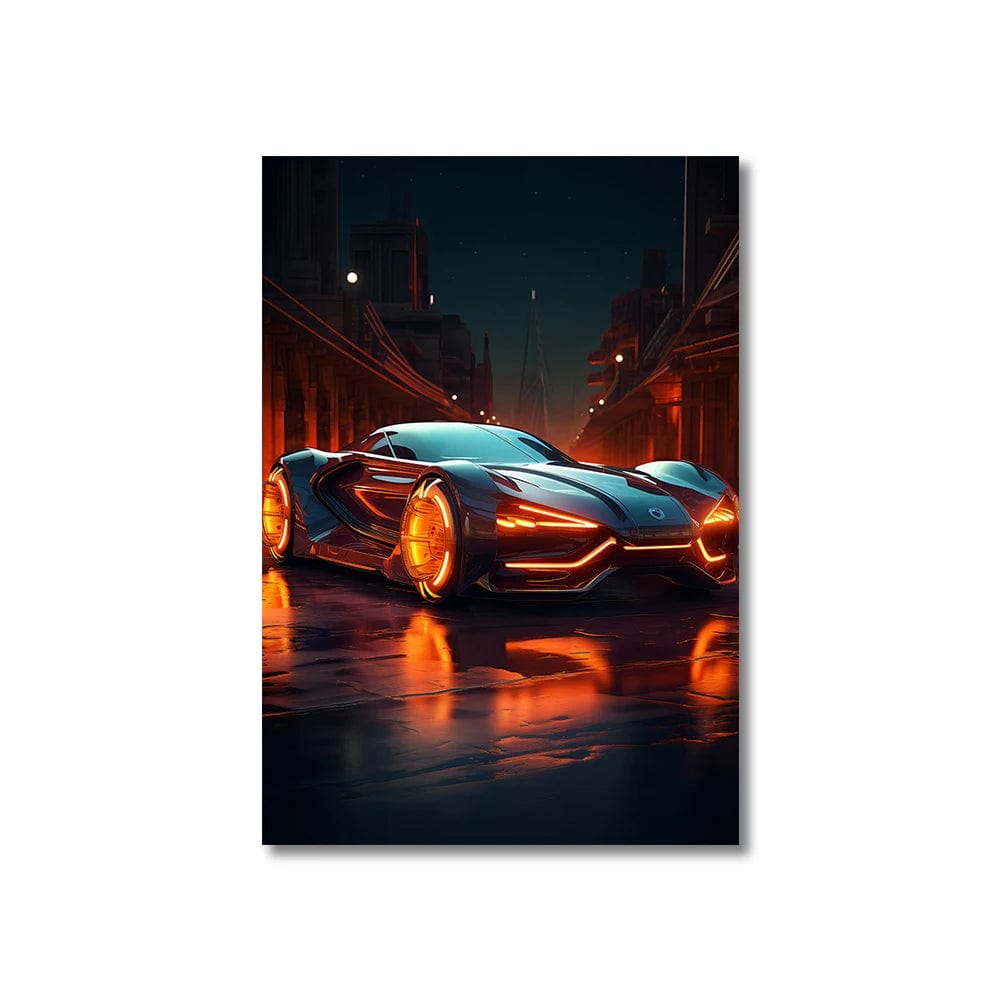 Canvanation WL-83400 / 50x70cm Affiche 80s 90s Coloré Neon Cyberpunk