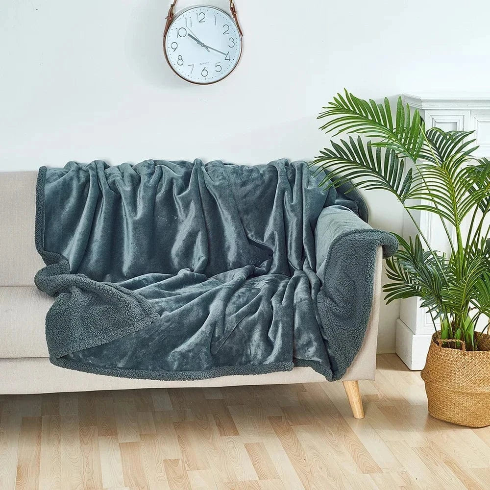 Canvanation Gris / XL (145x216cm) Couverture imperméable pour couple