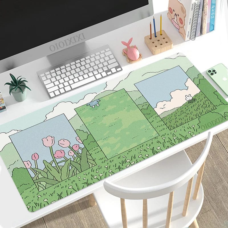 Canvanation 1 / 90x40x2 CM Tapis De Souris  - Cute Lapin Dessin Anime