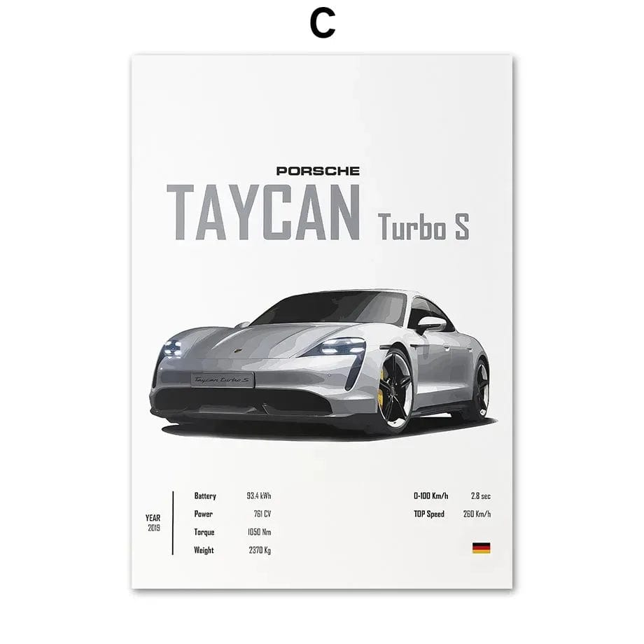 Canvanation J / 40x60cm Affiche Voiture De Sport