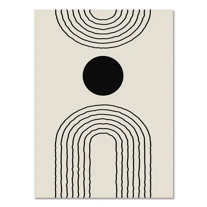 Canvanation 21x30cm / Su25 Affiche Bohème Noir Et Blanc