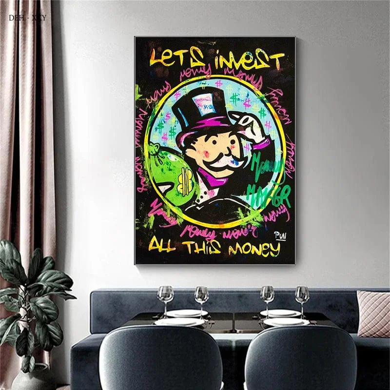 Canvanation Affiche Monopoly Vintage Pop Art