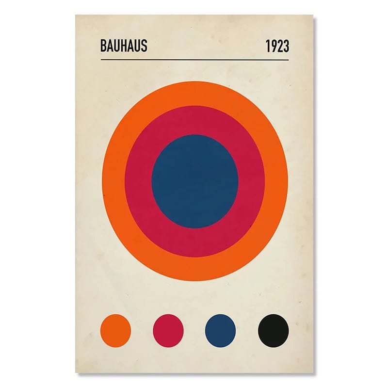 Canvanation 43 / 50x70cm Affiche Peinture Moderne Bauhaus