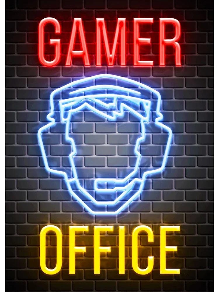 Canvanation 40X60cm / ZSH0084-6 Affiche Neon Jeux Citation Musique Rock
