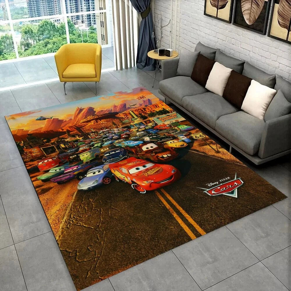 Canvanation 7 / 80x120cm Tapis De Chambre - Cars Lightning McQueen