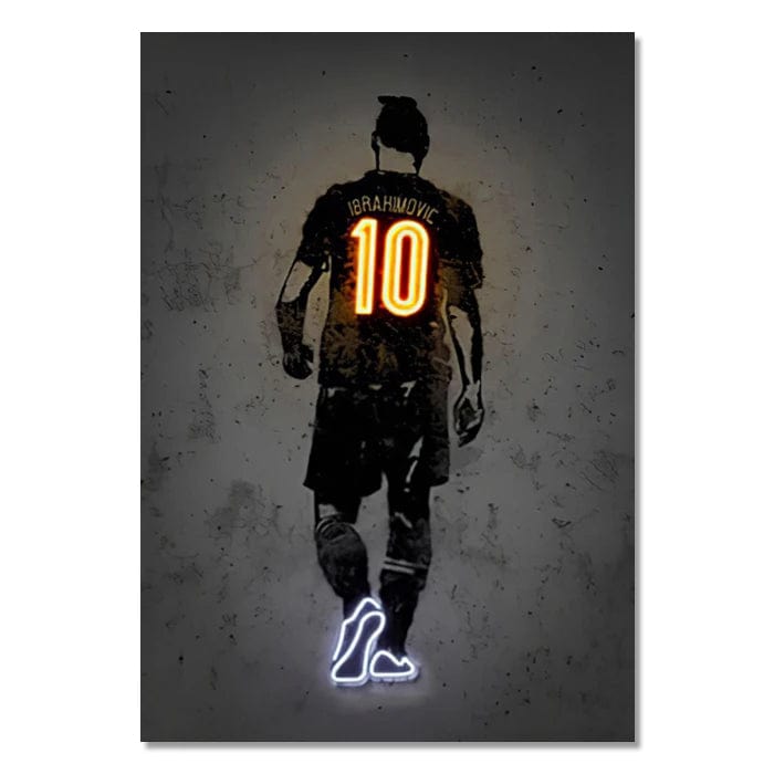 Canvanation Style 4 / 20X30cm Affiche Neon Joueurs De Foot