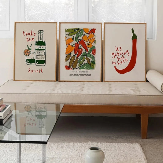 Canvanation Affiche Cuisine Japonaise  Hot Chilli Pepper