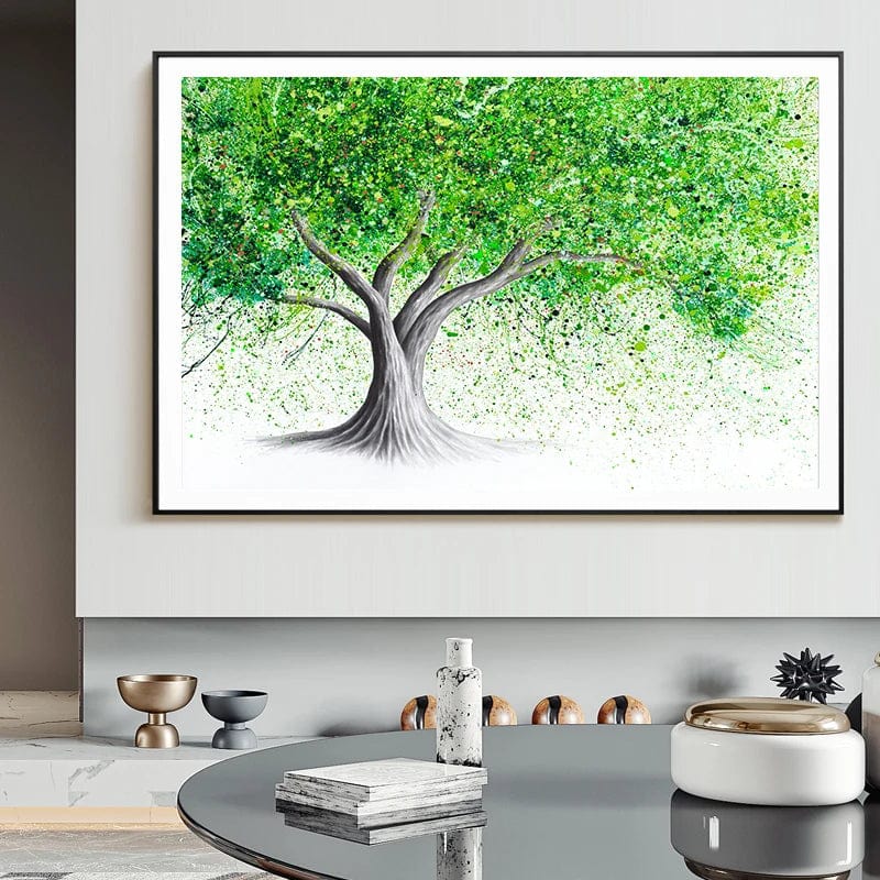 Canvanation Affiche - Arbre De Vie Coloré Gustave Klilmt