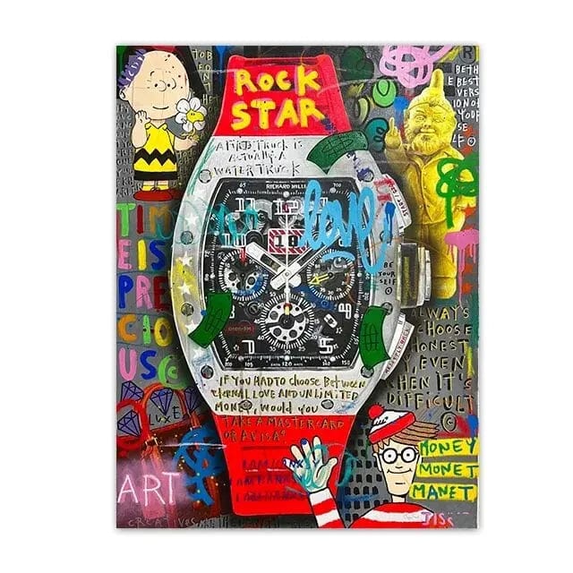 Canvanation 4 / 40x60cm Affiche Montre De Luxe Pop Art