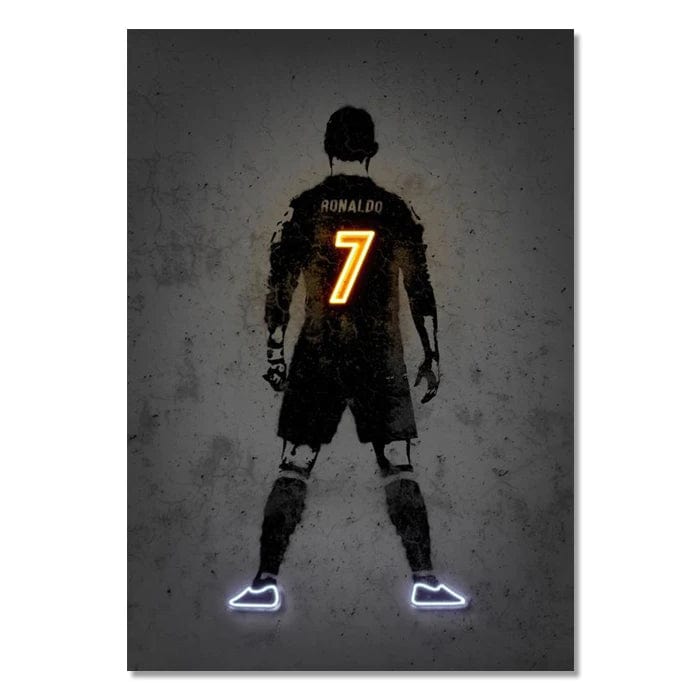 Canvanation Style 2 / 20X30cm Affiche Neon Joueurs De Foot