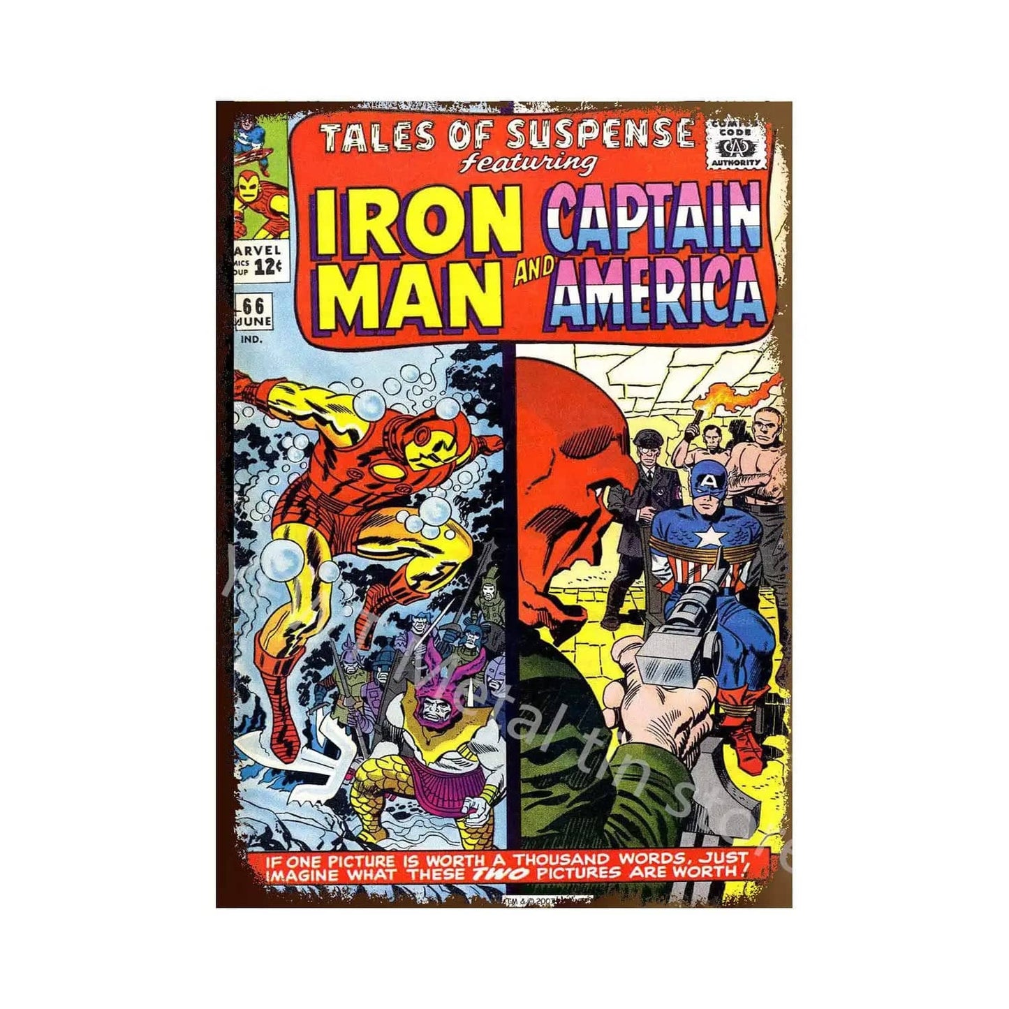 Canvanation JS232-11 / 20x30cm Poster Avengers Vintage