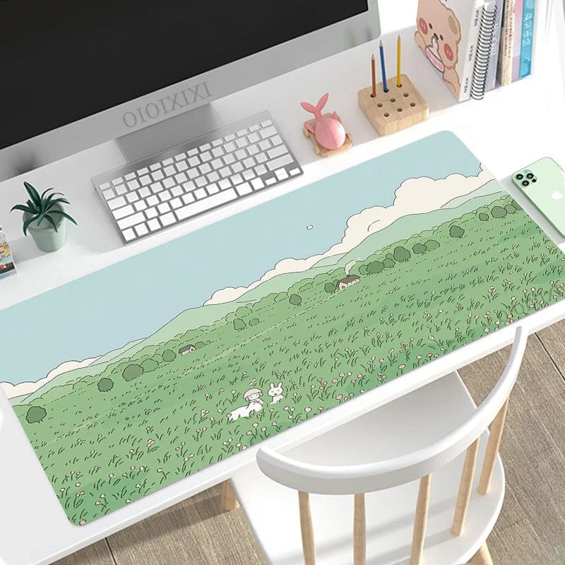 Canvanation 3 / 90x40x2 CM Tapis De Souris  - Cute Lapin Dessin Anime