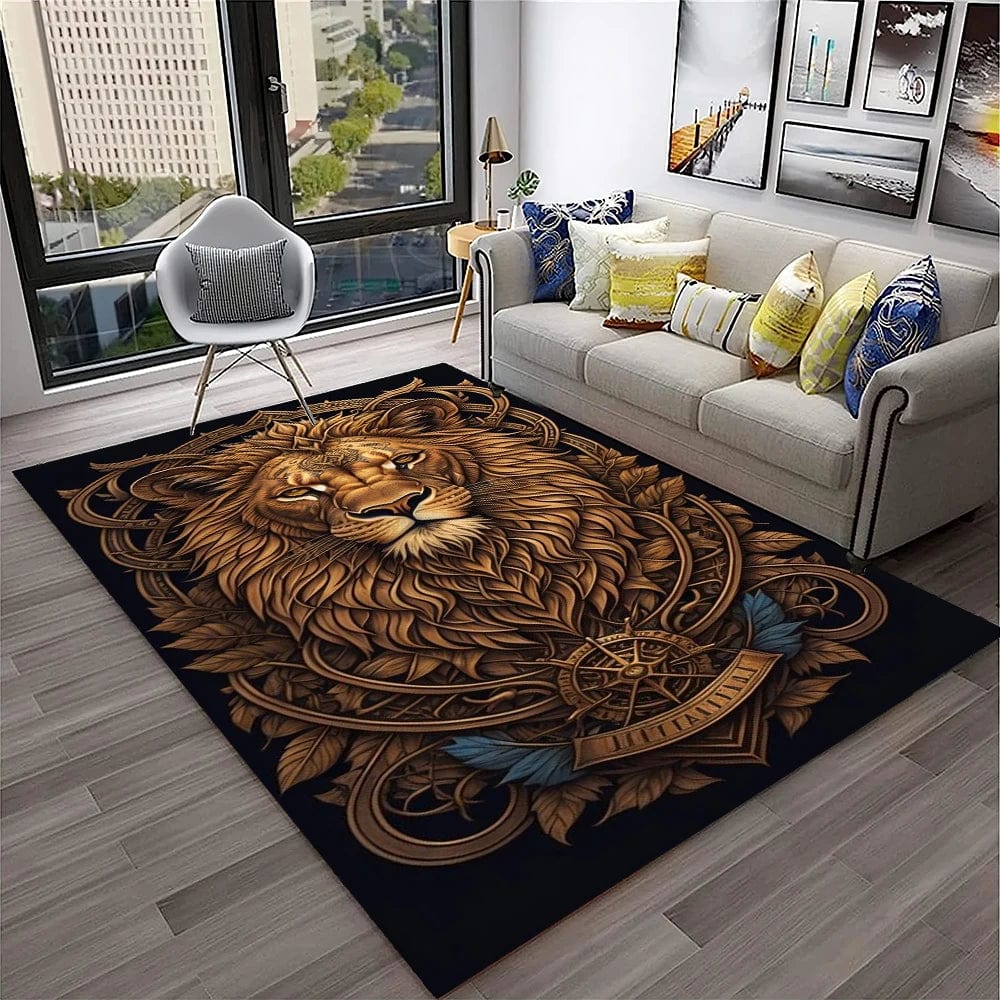 Canvanation 1 / 200x160cm Tapis De Chambre - 3D Dream Lion Animal