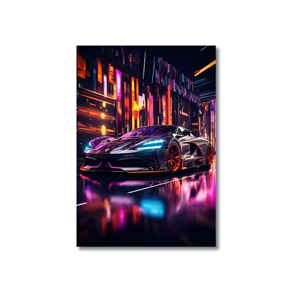 Canvanation WL-83398 / 30x40cm Affiche 80s 90s Coloré Neon Cyberpunk