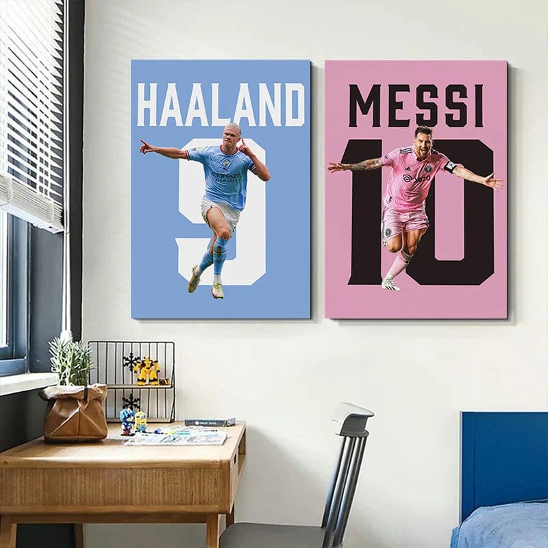 Canvanation Affiche Football - Numéro De Joueur
