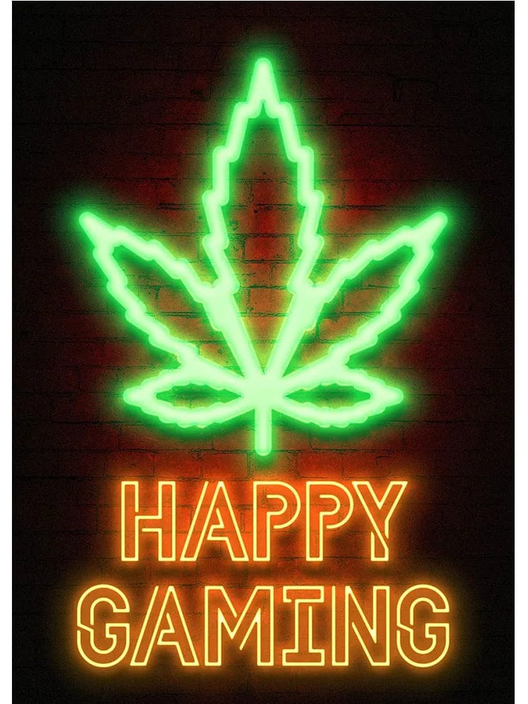 Canvanation V / 40x60cm Affiche Neon Art Gaming Zone