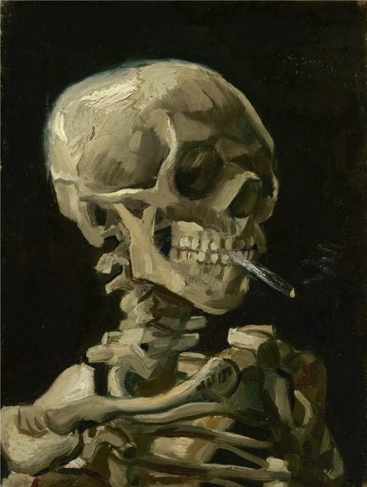 Canvanation skull / 40x60cm Affiche Salon Van Gogh