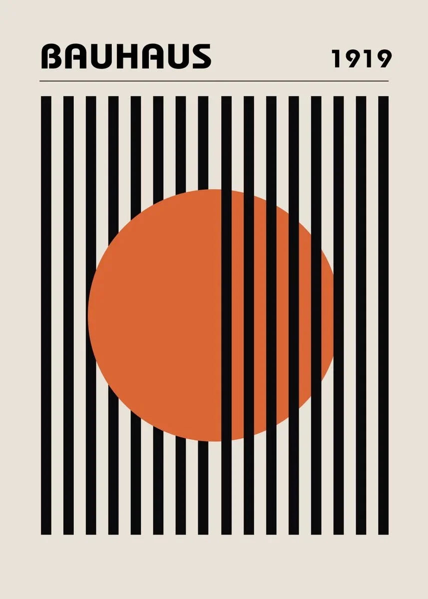 Affiche Bauhaus Simple Géométrique