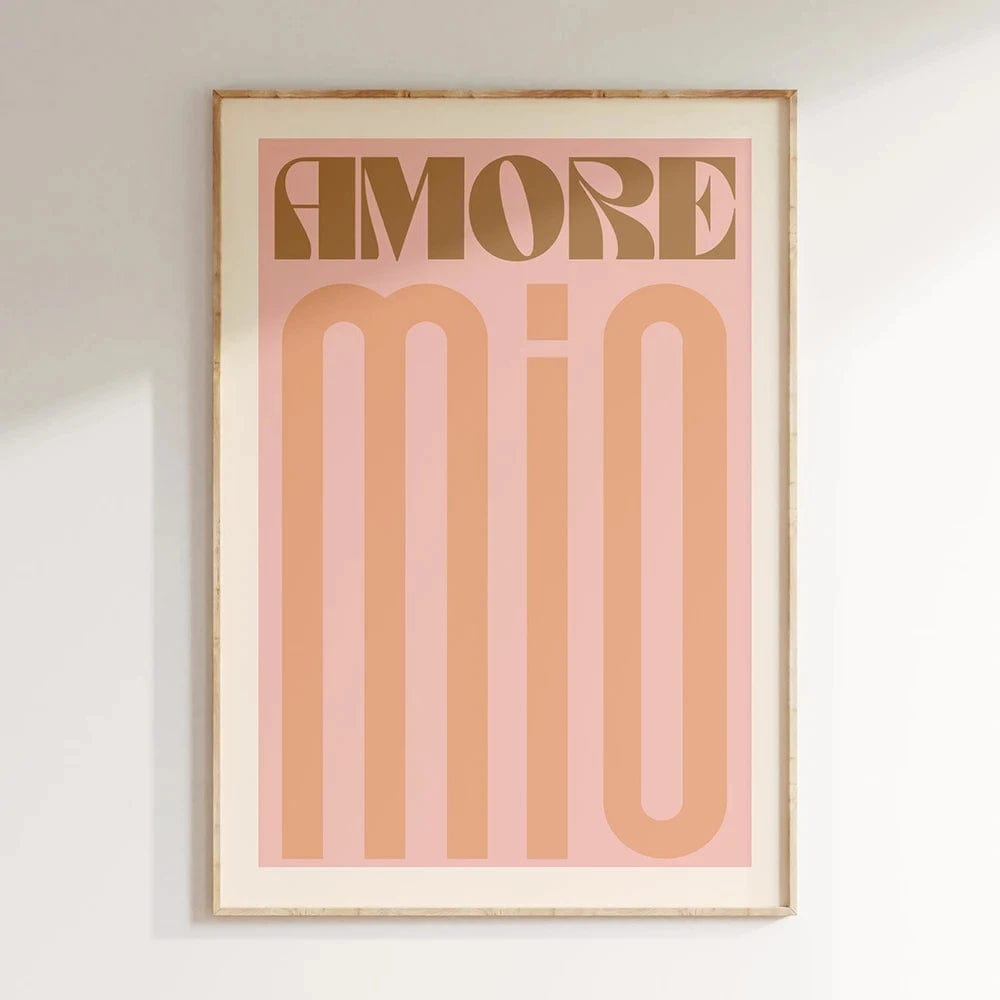 Canvanation 32 / 50x70cm Affiche Citation Ciao Amore Espagnol