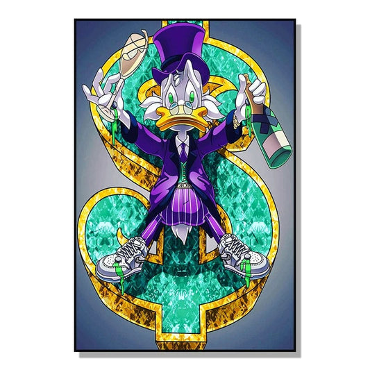 Canvanation SW3040 / 40X60cm Poster Picsou Violet Sign Dollar