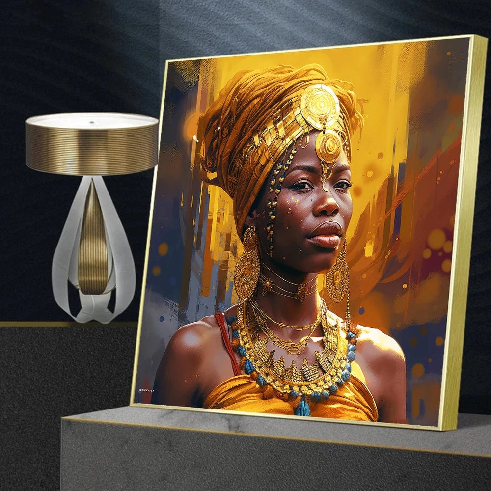 Canvanation Affiche Femme Africaine Coloré