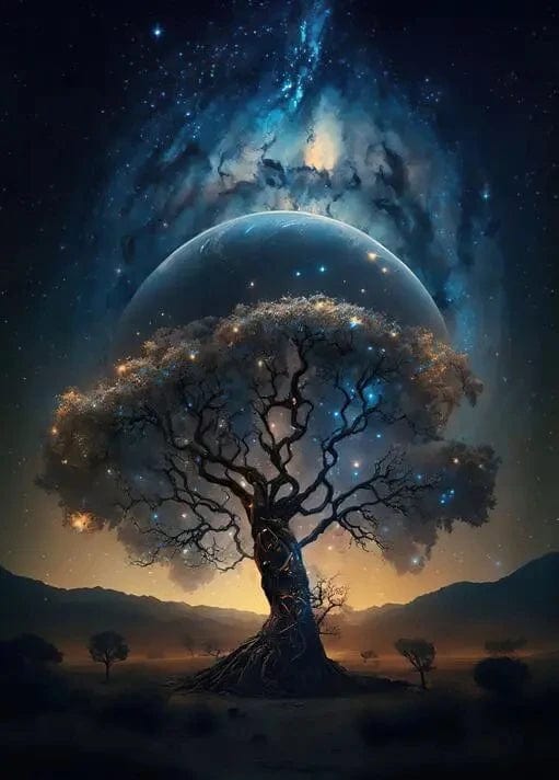 Canvanation PF20900 / 70x100cm Sans Cadre Affiche Splendeur Éternelle : L'Arbre de Vie Majestueux