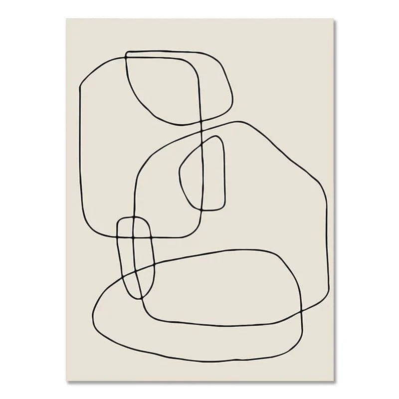 Canvanation 21x30cm / Su26 Affiche Bohème Noir Et Blanc