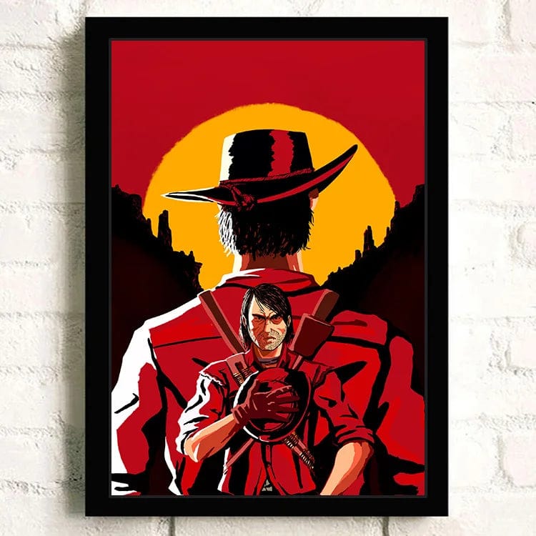 Canvanation 14 / 50X70cm Affiche Jeu Populaire Red Dead Redemption 2