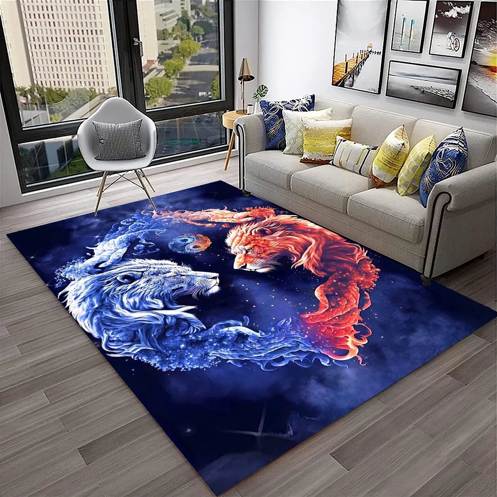 Canvanation Tapis De Chambre - 3D Dream Lion Animal