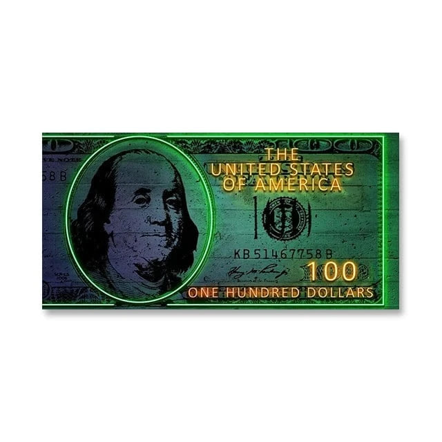 Canvanation SW8720 / 55x110 cm Affiche Pop Art Picsou Billet De Banque