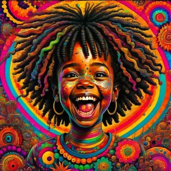 Canvanation 30 / 50x50cm Affiche Africain Femmes Et Enfants