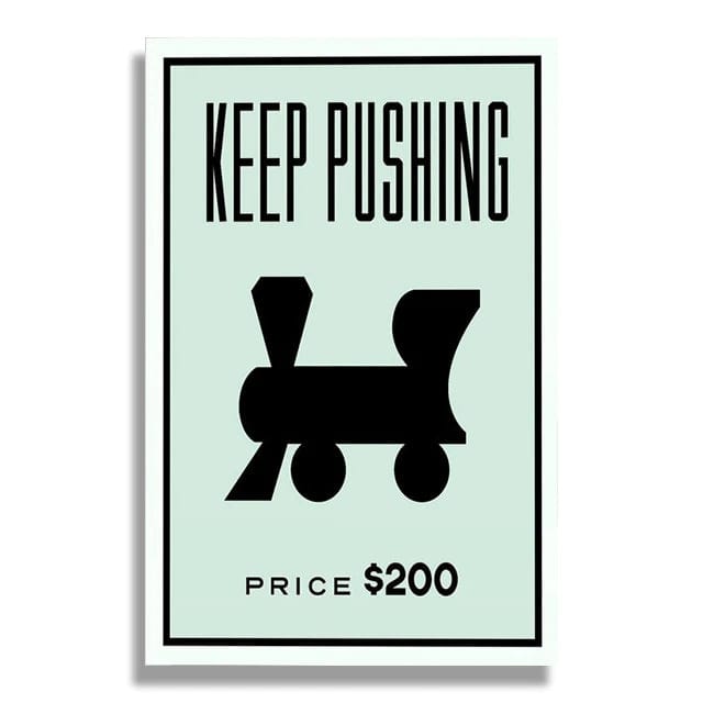 Canvanation SW403 / 60X90cm Affiche Monopoly Citation De Motivation