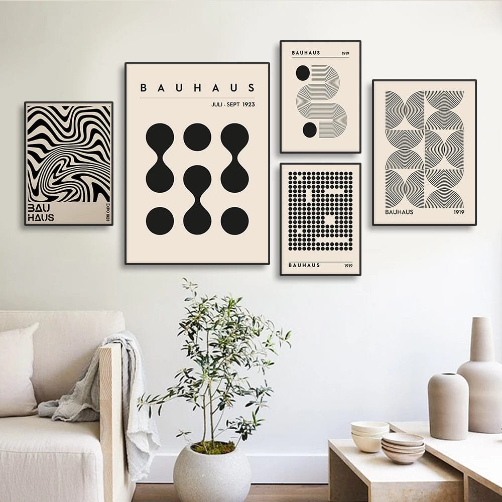 Canvanation Affiche Abstrait Bauhaus