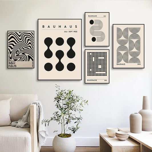 Canvanation Affiche Abstrait Bauhaus
