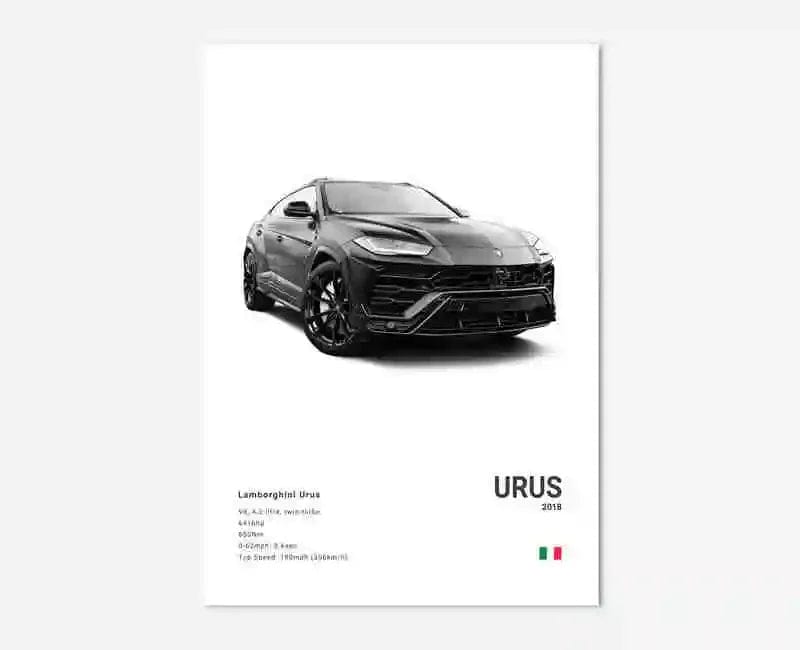 Canvanation 10 / 50x75cm Affiche Voiture Lamborghini Luxe Sto Veneno Urus Aventador SVJ