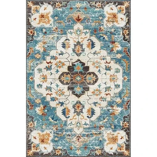 Canvanation Lint-free7 / 180x250cm 71x98in Tapis Berbère rectangulaire rétro moderne – Impression 3D, antidérapant & absorbant