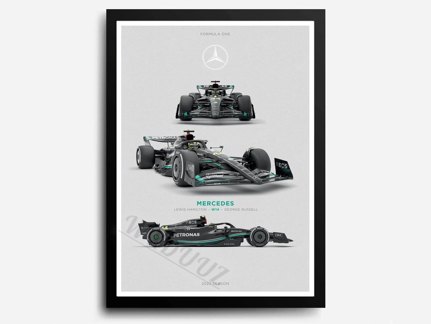 Canvanation 12 / 40x50cm Affiche 2023 Saison Retro Formule 1 80S