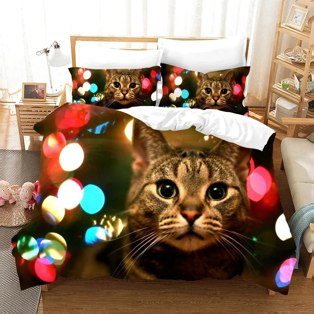 Canvanation 7 / 240x220cm 3pcs Housse De Couette - 3D Cute Chat