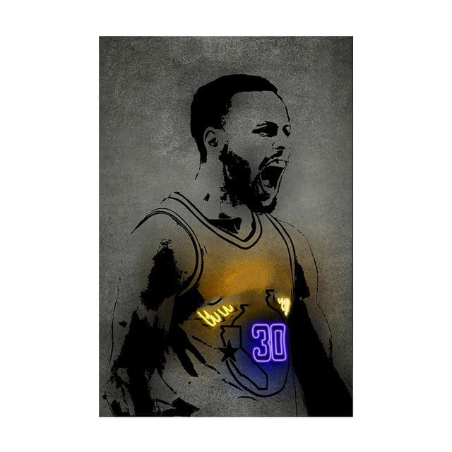 Canvanation 14 / 30x40cm Affiche Basketball Neon