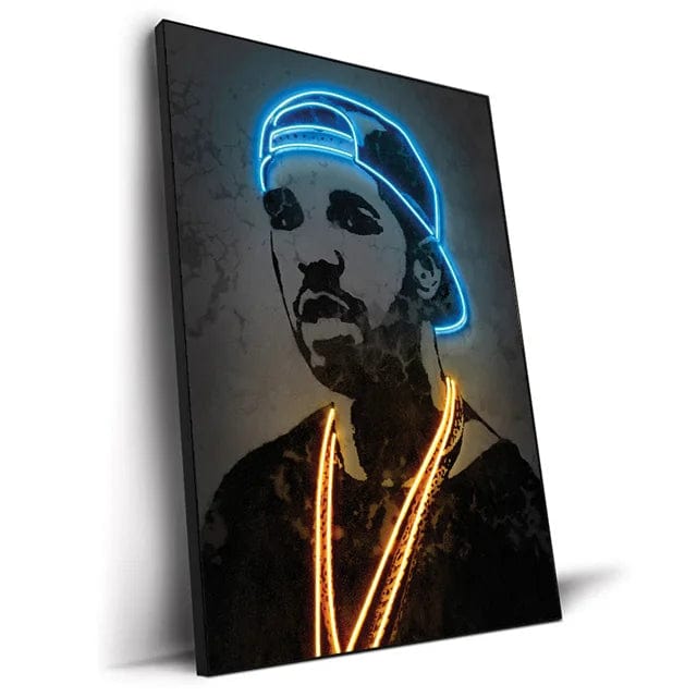 Canvanation K / 20x30cm Affiche Abstrait Neon Rap Star