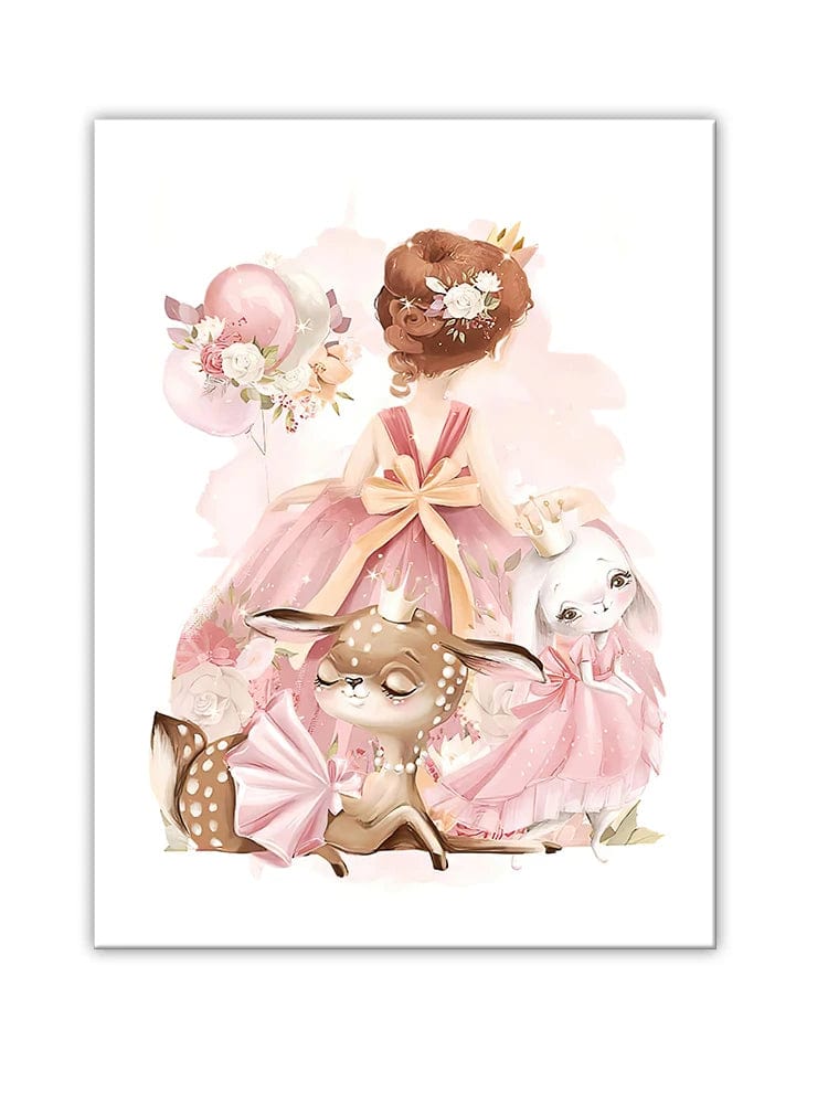 Canvanation Picture 02 / 40x60cm Affiche Prénom Personnalisé Pour Chambre Fille
