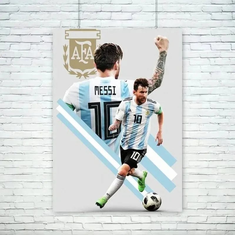 Canvanation Poster Football Stars Messi Ronaldo
