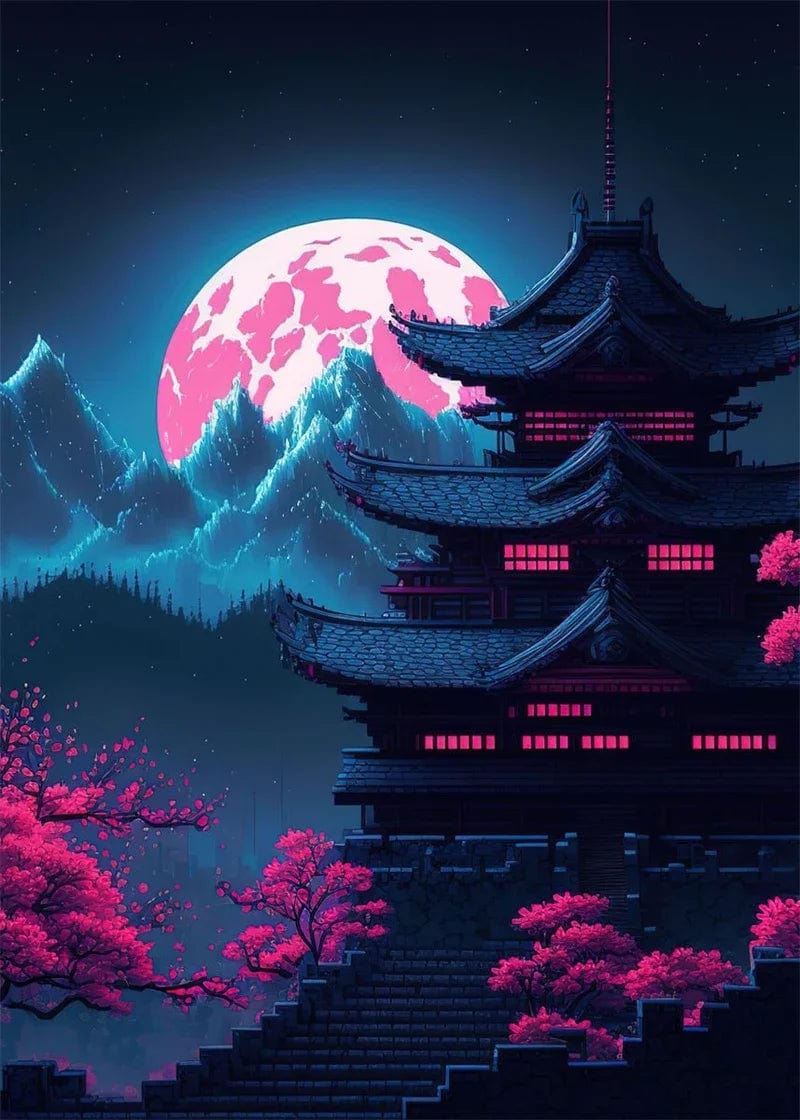 Canvanation 12 / 50x70cm Affiche Pop Art Neon Japon Tokyo Rue