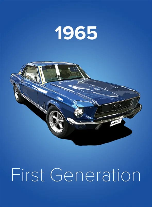 Canvanation 12 / 20x25cm Affiche Voiture Vintage Mustang Golf SS